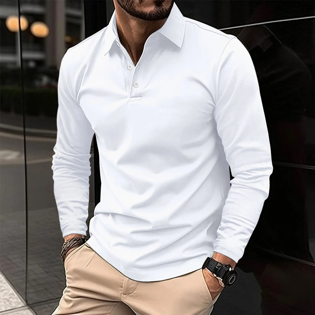 Ethan - Casual Long-Sleeved Polo